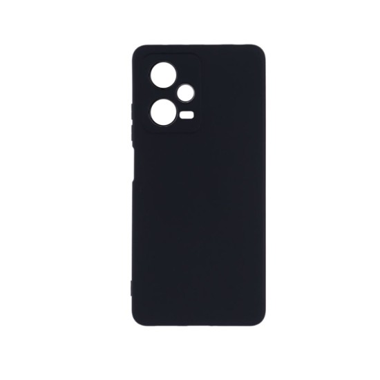 Silicone Case with Camera Shield for Xiaomi Redmi Note 12 5g Black